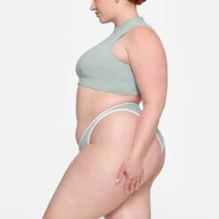 ZIP-UP SWIM MOCK NECK TOP | PACIFIC -SWIM Sales Store SKIMS SWIM TP TNK 3007 HC PAC 0013