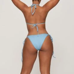RHINESTONE TIE BIKINI BOTTOM | IRIS BLUE -SWIM Sales Store SKIMS UNDERWEAR BB BRF 3184 GA IRB 0014