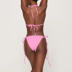 RHINESTONE TIE BIKINI BOTTOM | LIGHT PINK -SWIM Sales Store SKIMS UNDERWEAR BB BRF 3184 GB LPK 0017