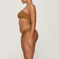 RHINESTONE STRAPPY BIKINI BOTTOM | ALMOND -SWIM Sales Store SKIMS UNDERWEAR BB CKY 3165 GA ALM 0009