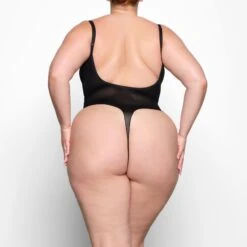 SHEER SCULPT THONG BODYSUIT | ONYX -SWIM Sales Store SKIMSSHAPEWEAR SH LBT 0248 YC ONX 0022